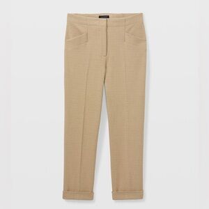 Club Monaco Camel Textured Slim Trousers
